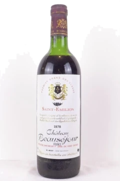 photo 1978 Saint-Émilion Château Beauséjour Bécot Premier Grand Cru Classé Rouge Bordeaux