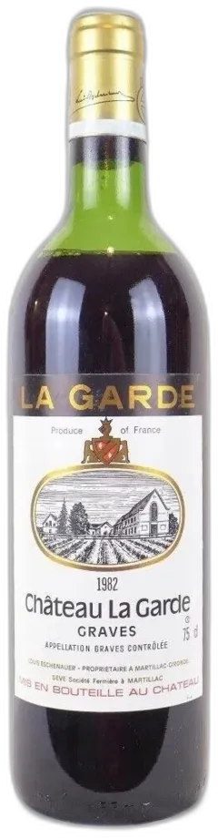 photo 1982 Graves Château la Garde Rouge Bordeaux