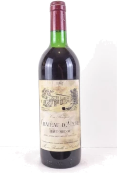 photo 1982 Haut-Médoc Château d'Arche Cru Bourgeois Rouge Bordeaux