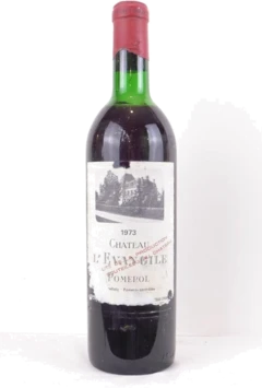 photo 1973 Pomerol Château l'Évangile Étiquette Capsule Abîmées) Rouge Bordeaux