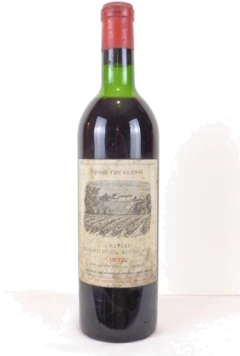 photo 1972 Pauillac Château Duhart-Milon-Rothschild Grand Cru Classé Rouge Bordeaux