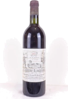 photo 1977 Saint-Julien Château Lagrange Grand Cru Classé Rouge Bordeaux