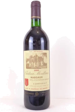 photo 1992 Margaux Château Montbrun Cru Bourgeois Rouge Bordeaux