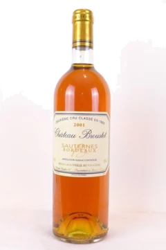 photo 2001 Sauternes Château Broustet Grand Cru Classé b1 Liquoreux Bordeaux