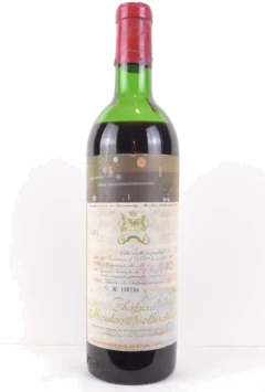 photo 1971 Pauillac Château Mouton-Rothschild Grand Cru Classé Capsule Abîmée) Rouge Bordeaux