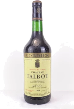 photo 1969 Saint-Julien Château Talbot Grand Cru Classé Rouge Bordeaux