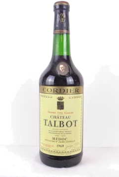 photo 1969 Saint-Julien Château Talbot Grand Cru Classé Rouge Bordeaux