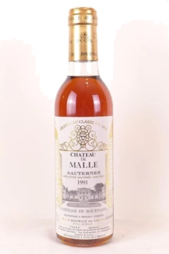 photo 1991 Sauternes Château de Malle Grand Cru Classé Liquoreux Bordeaux