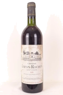 photo 1978 Saint-Estèphe Château Lafon-Rochet Grand Cru Classé Étiquette Sale) Rouge Bordeaux