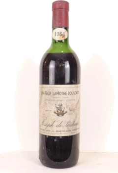 photo 1964 Graves Château Lamothe-Bouscaut Rouge Bordeaux