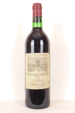 photo 1977 Pauillac Moulin des Carruades de Château Lafite-Rothschild Rouge Bordeaux