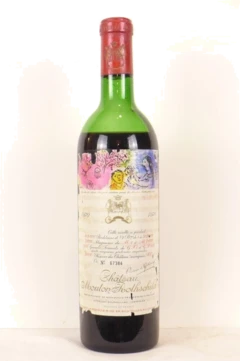 photo 1970 Pauillac Château Mouton-Rothschild Grand Cru Classé Accro Capsule) Rouge Bordeaux