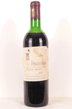 photo 1973 Pauillac le Pauillac de Château Latour Capsule Corrodée) Rouge Bordeaux