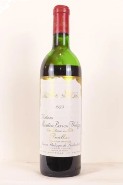 photo 1973 Pauillac Château Mouton Baron Philippe de Rothschild Grand Cru Classé Capsule Abîmée) Rouge Bordeaux