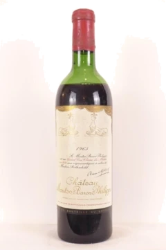 photo 1965 Pauillac Château Mouton Baron Philippe de Rothschild Grand Cru Classé Rouge Bordeaux