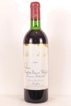 photo 1967 Pauillac Château Mouton Baron Domaine Rothschild Grand Cru Classé Rouge Bordeaux