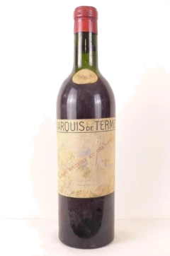 photo 1958 Margaux Marquis de Terme Grand Cru Classé Rouge Bordeaux