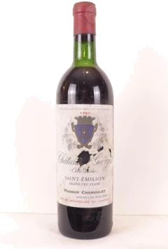 photo 1961 Saint-Émilion Château Saint-Georges Côte Pavie Grand Cru Classé Rouge Bordeaux