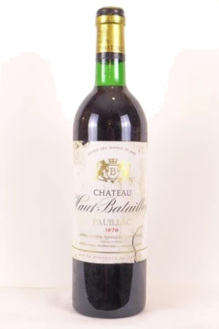 photo 1978 Pauillac Château Haut-Batailley Grand Cru Classé Étiquette Abîmée) Rouge Bordeaux