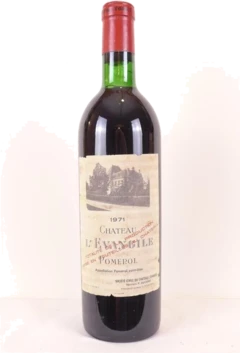 photo 1971 Pomerol Château l'Évangile Rouge Bordeaux