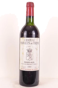 photo 1980 Margaux Château Marquis de Terme Grand Cru Classé Rouge Bordeaux