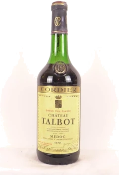 photo 1970 Saint-Julien Château Talbot Grand Cru Classé b1 Rouge Bordeaux