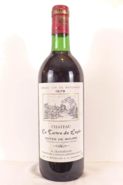 photo 1979 Côtes de Bourg Château le Tertre de Leyle Rouge Bordeaux