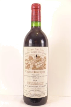 photo 1978 Saint-Émilion Château Beauséjour Duffau-Lagarrosse Grand Cru Classé B Rouge Bordeaux