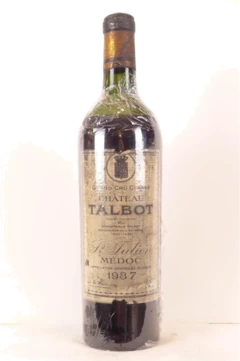 photo 1937 Saint-Julien Château Talbot Grand Cru Classé Rouge Bordeaux