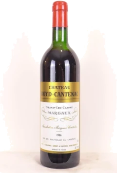 photo 1986 Margaux Château Boyd-Cantenac Grand Cru Classé Rouge Bordeaux