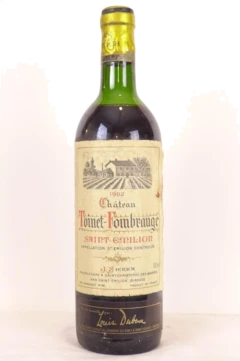 photo 1982 Saint-Émilion Château Toinet-Fombrauge b1 Rouge Bordeaux