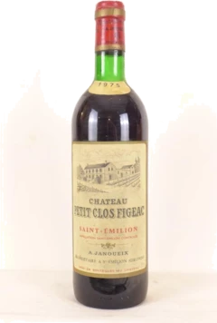 photo 1975 Saint-Émilion Château Petit Clos Figeac Janoueix Rouge Bordeaux