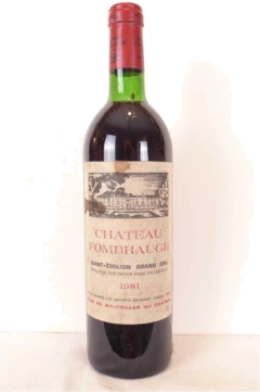 photo 1981 Saint-Émilion Château Fombrauge Grand Cru Étiquette Tâchée) Rouge Bordeaux