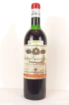 photo 1973 Pauillac Château Croizet-Bages Grand Cru Classé Étiquette Très Tâchée) Rouge Bordeaux