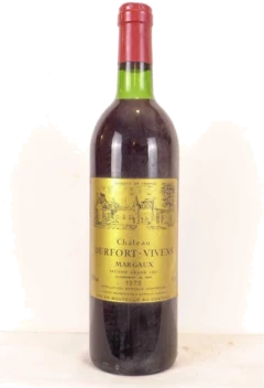 photo 1979 Margaux Château Durfort-Vivens Grand Cru Classé Rouge Bordeaux