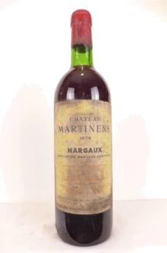 photo 1974 Margaux Château Martinens Rouge Bordeaux