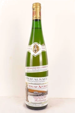 photo 1993 Gewurztraminer Clos Sainte-Apolline Bollenberg Prestige Fût de Chêne Blanc Alsace