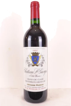 photo 1992 Saint-Émilion Château Saint-Georges Côte Pavie Grand Cru Classé Rouge Bordeaux