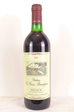 photo 1987 Médoc Château la Croix Beauséjour Rouge Bordeaux