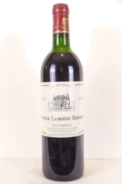 photo 1988 Haut-Médoc Château Lamothe Bergeron Cru Bourgeois Rouge Bordeaux