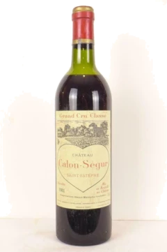 photo 1981 Saint-Estèphe Château Calon-Ségur Grand Cru Classé Rouge Bordeaux