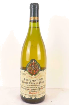 photo 1985 Hautes Côtes de Beaune Moillard Tastevinage Blanc Bourgogne