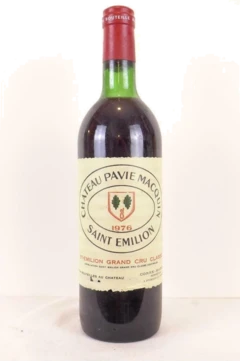 photo 1976 Saint-Émilion Château Pavie Macquin Grand Cru Classé b2 Rouge Bordeaux