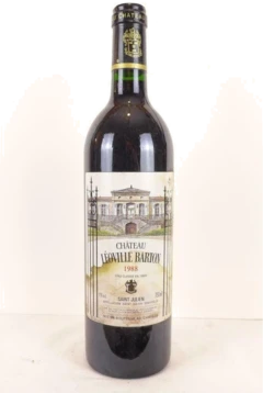 photo 1988 Saint-Julien Château Léoville Barton Grand Cru Classé Étiquette Tâchée) Rouge Bordeaux