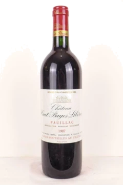 photo 1987 Pauillac Château Haut-Bages Libéral Grand Cru Classé Rouge Bordeaux