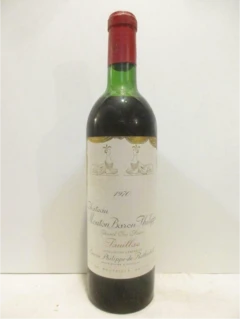 photo 1970 Pauillac Château Mouton Baron Philippe de Rothschild Grand Cru Classé b3 Rouge Bordeaux