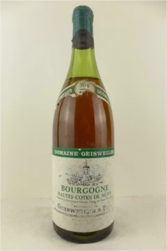 photo 1978 Hautes Côtes de Nuits Geisweiler et Fils Blanc Bourgogne