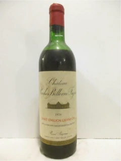 photo 1970 Saint-Émilion Château Rocher Bellevue Figeac Grand Cru Capsule Abîmée) Rouge Bordeaux