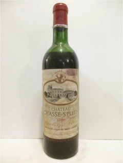 photo 1966 Moulis Château Chasse-Spleen Étiquette Sale) Rouge Bordeaux