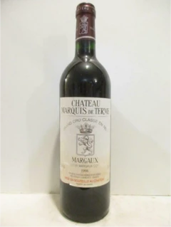 photo 1996 Margaux Château Marquis de Terme Grand Cru Classé Rouge Bordeaux